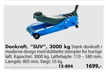 Biltema Donkraft, "SUV", 3000 kg tilbud