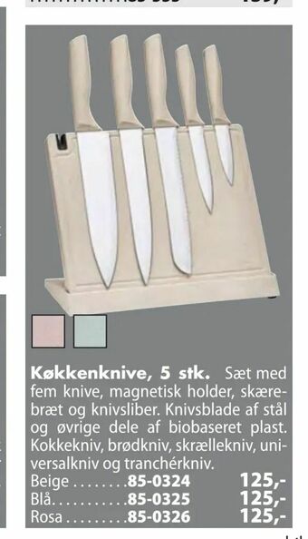 Køkkenknive, 5 stk