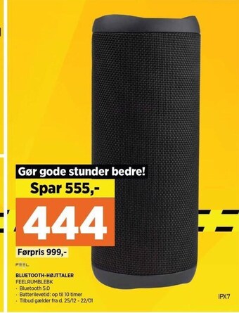 Power Bluetooth-højttaler tilbud