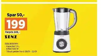 Power Blender 1,5 l. tilbud
