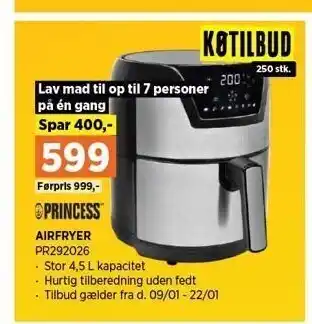 Power Airfryer 4,5 l - køtilbud tilbud