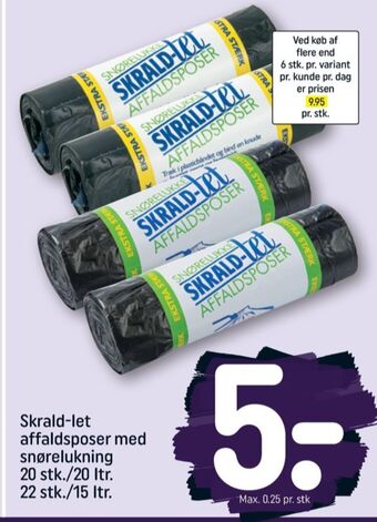 REMA 1000 Skrald-let affaldsposer tilbud