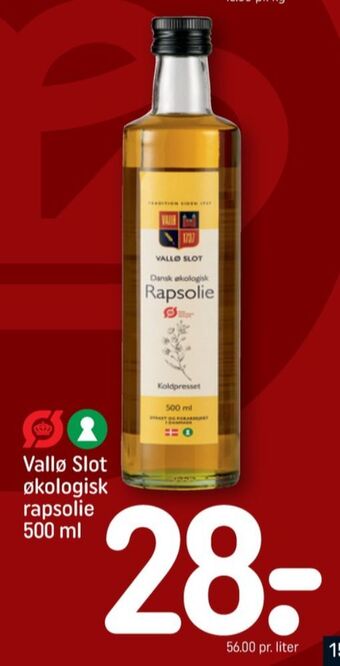 REMA 1000 Vallø slot rapsolie tilbud