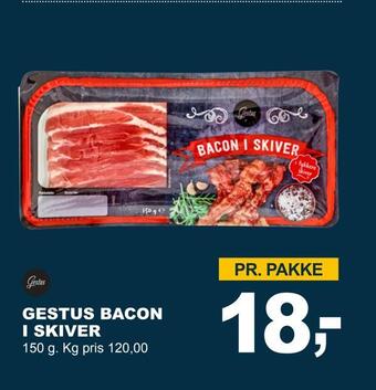Let-Køb Gestus bacon i skiver tilbud