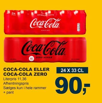 Let-Køb Coca-cola eller coca-cola zero tilbud