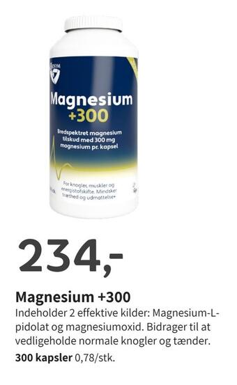 Helsam Magnesium +300 tilbud