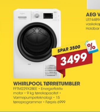 Punkt1 Whirlpool tørretumbler tilbud