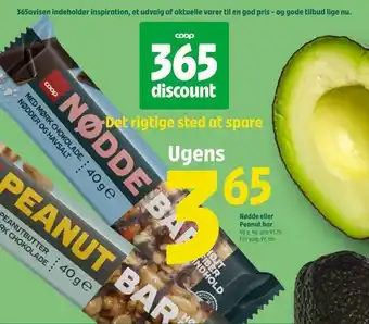 Coop 365 Nødde eller peanut bar tilbud