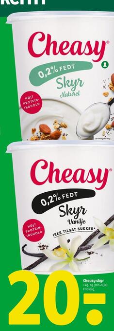 Coop 365 Cheasy skyr tilbud