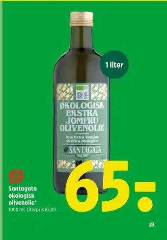 Coop 365 Santagata økologisk olivenolie tilbud