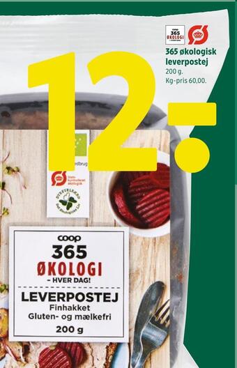 Coop 365 365 økologisk leverpostej tilbud