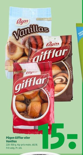 Coop 365 Pågen gifflar eller vanillas tilbud