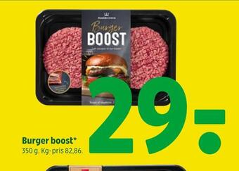 Coop 365 Burger boost tilbud
