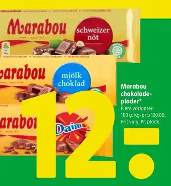 Coop 365 Marabou chokolade plader tilbud