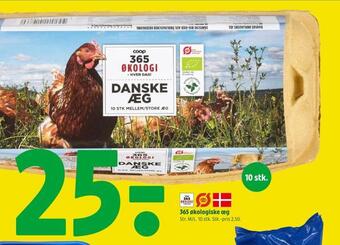 Coop 365 365 økologiske æg tilbud