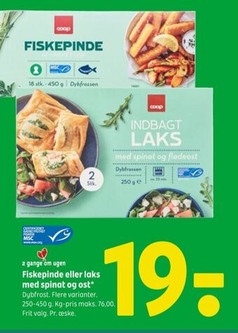 Coop 365 Coop fiskepinde tilbud