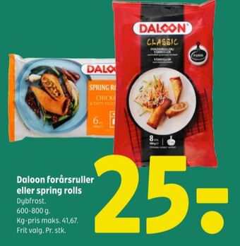 Coop 365 Daloon forårsruller tilbud