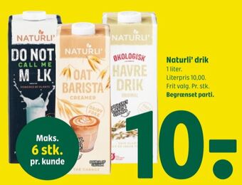 Coop 365 Oat barista havredrik tilbud