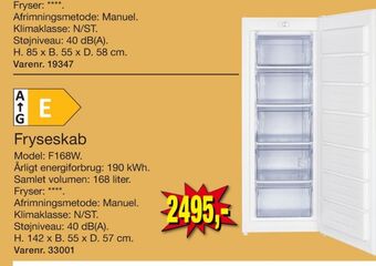 Harald Nyborg Wasco fryseskab tilbud