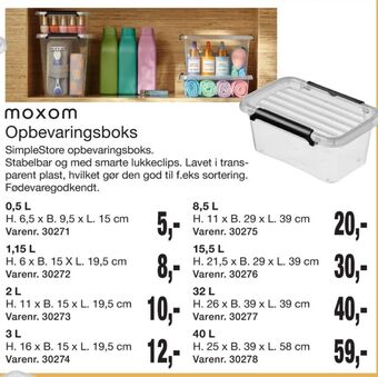 Harald Nyborg Moxom opbevaringsboks tilbud
