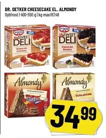 Løvbjerg Dr. oetker cheeseake el. almondy tilbud