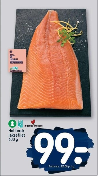 REMA 1000 Hel fersk laksefilet tilbud