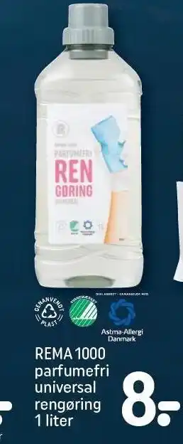 REMA 1000 Rema 1000 parfumefri universal rengøring tilbud