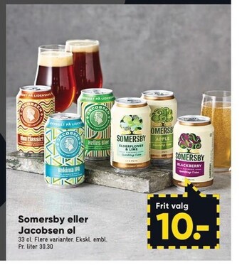 Bilka Somersby eller jacobsen øl tilbud