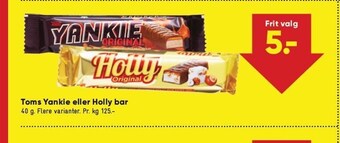 Bilka Toms yankie eller holly bar tilbud