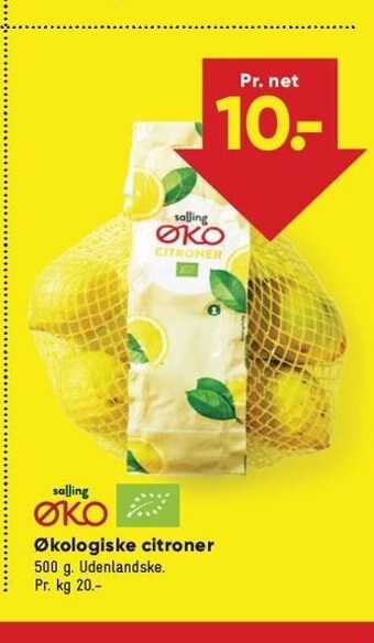 Bilka Økologiske citroner tilbud