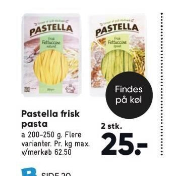 Bilka Pastella frisk pasta tilbud