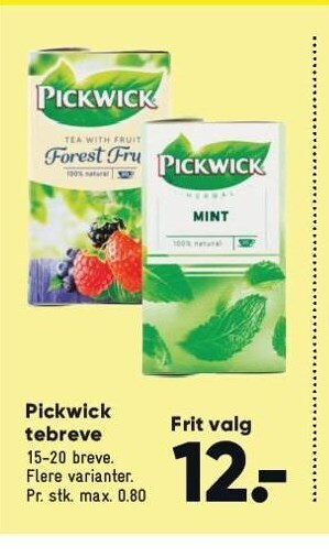 Bilka Pickwick tebreve tilbud