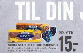 MENY Schulstad det gode rugbrød tilbud