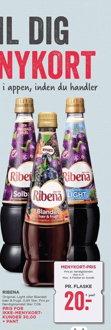 MENY Ribena tilbud