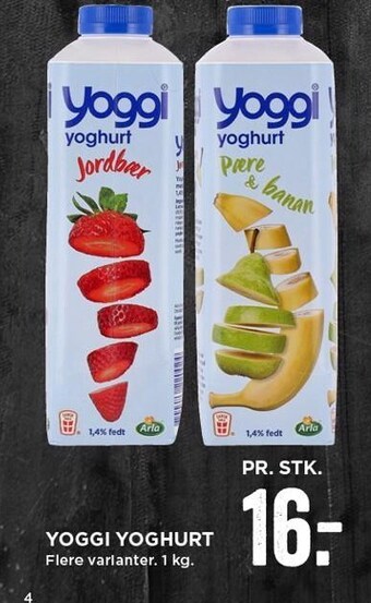 MENY Yoggi yoghurt tilbud