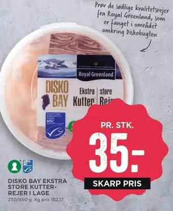 MENY Disko bay ekstra store kugler rejer i lage tilbud