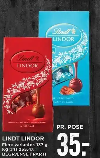MENY Lindt lindor tilbud