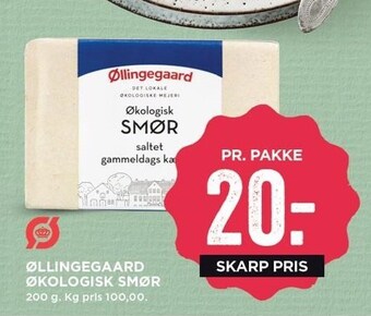 MENY Øllingegaard økologisk smør tilbud