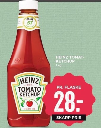 MENY Heinz tomat ketchup tilbud