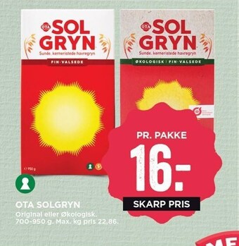 MENY Ota solgryn tilbud