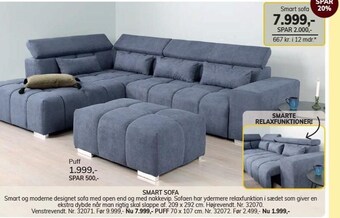 Daells Bolighus Smart sofa tilbud