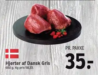 SPAR Hjerter af dansk gris tilbud