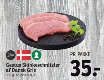 Gestus skinkeschnitzler af dansk gris