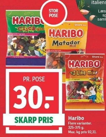 SPAR Haribo tilbud