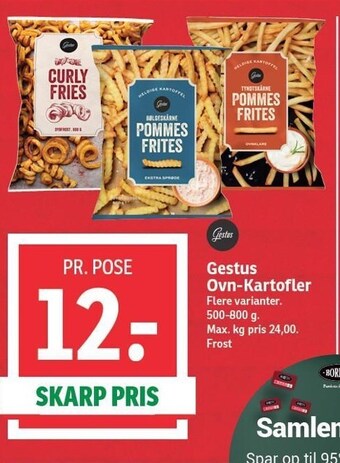 SPAR Gestus ovn-kartofler tilbud