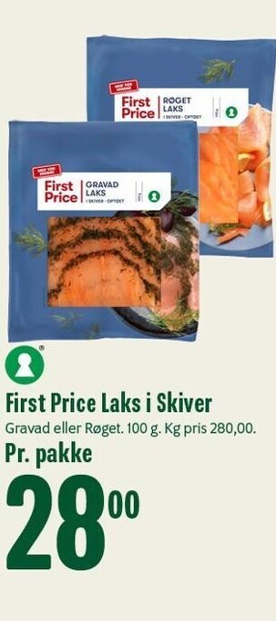 Min Købmand First price laks i skiver tilbud