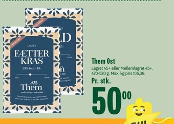 Min Købmand Them ost tilbud