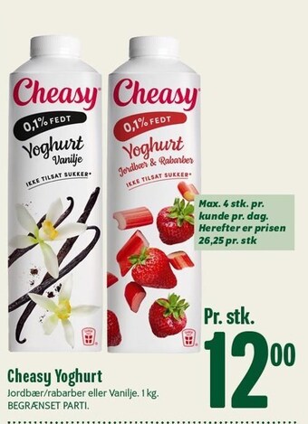 Min Købmand Cheasy yoghurt tilbud
