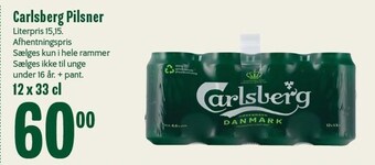 Min Købmand Carlsberg pilsner tilbud