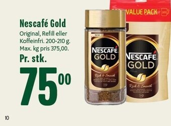 Min Købmand Nescafé gold tilbud